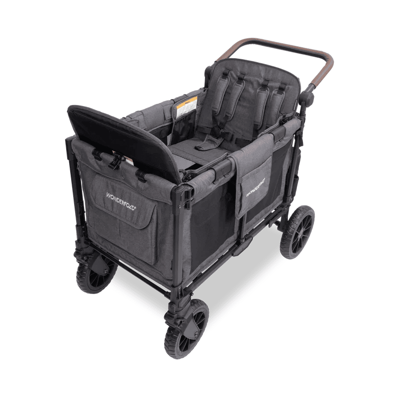 Wonderfold W4 Luxe Pro Dörtlü Bebek Arabası Vagonu - Kömür Grisi