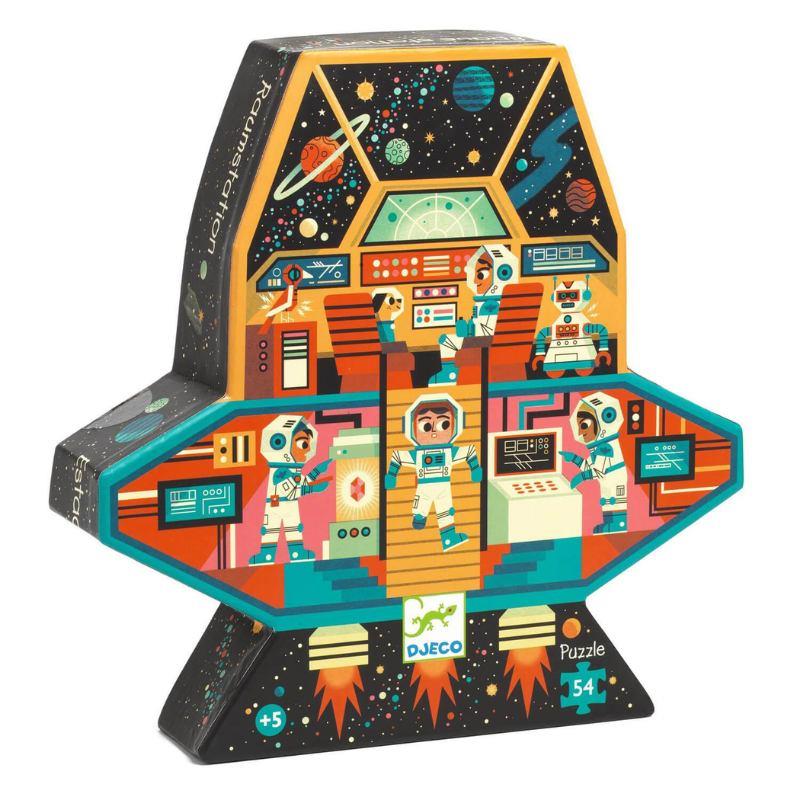 Djeco Dekoratif Puzzle 54 Parça - Space Station | Isabel Abbey