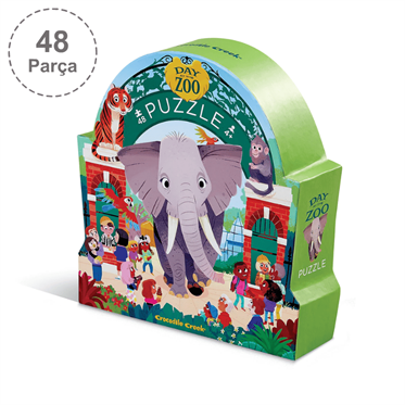 Crocodile Creek Müzede Bir Gün Puzzle - 48 Parça - Hayvanat