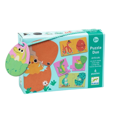 オバレクドロシーセット Djeco İkili Puzzle - Funny Eggs | Isabel Abbey