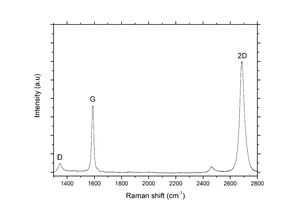 Raman spectrum of graphene film