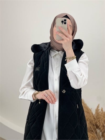 MELİSA KAPİTONE YELEK SİYAH