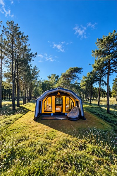 Arena Family Şişme Kamp Çadırı | Sarı | 16.5 m² | 12-14 Kişilik | 5 Mevsim
