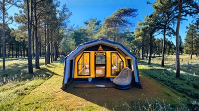 Arena Family Şişme Kamp Çadırı | Sarı | 16.5 m² | 12-14 Kişilik | 5 Mevsim