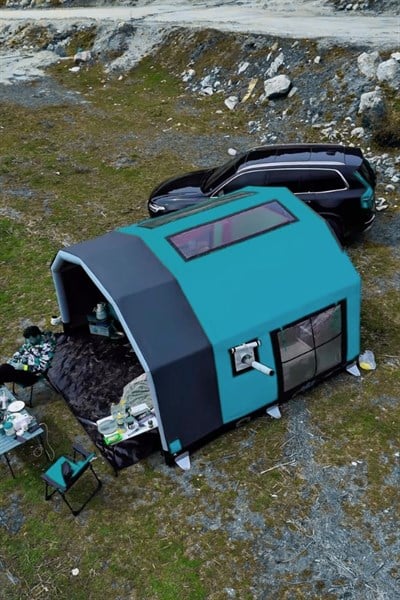 Arena Model Şişme Çadır | Turkuaz | 9.8 m² | 6-8 Kişilik | 4 Mevsim