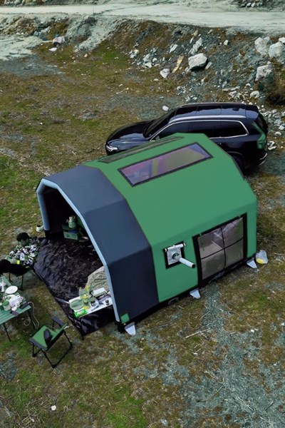 Arena Model Şişme Çadır | Yeşil | 9.8 m² | 6-8 Kişilik | 4 Mevsim