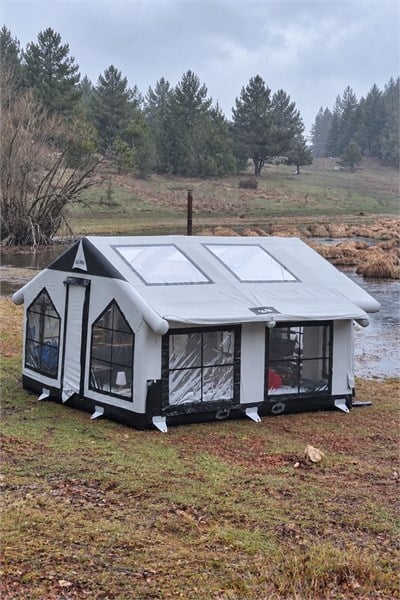 ROOFA Şişme Çadır | Gri | 13 m² | 8-10 Kişilik | 5 Mevsim