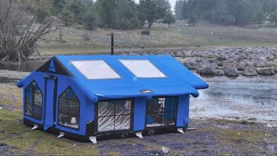 ROOFA Şişme Çadır | Mavi | 13 m² | 8-10 Kişilik | 5 Mevsim