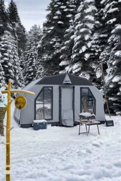SKY Şişme Çadır | Gri | 12.5 m² | 8-10 Kişilik | 5 Mevsim