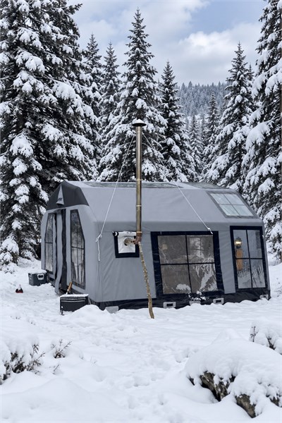 SKY Şişme Çadır | Gri | 12.5 m² | 8-10 Kişilik | 5 Mevsim