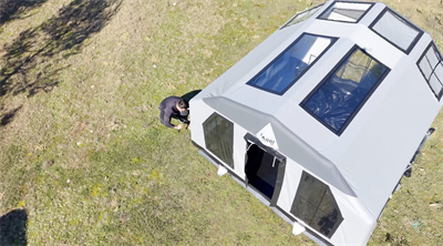 SKY Şişme Çadır | Gri | 12.5 m² | 8-10 Kişilik | 5 Mevsim