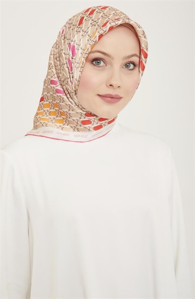 ARMİNE %100 TWİLL İPEK EŞARP