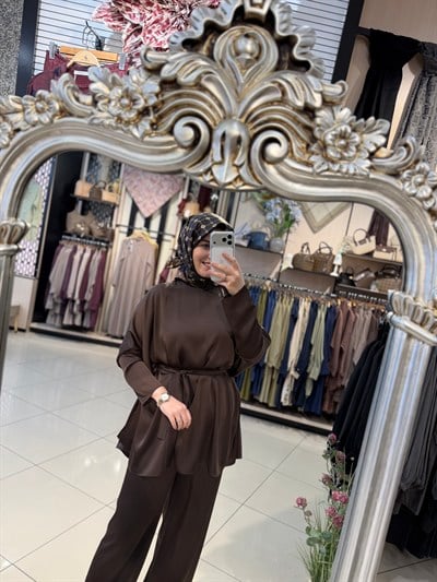 MİORİ CLARE TAKIM KAHVERENGİ