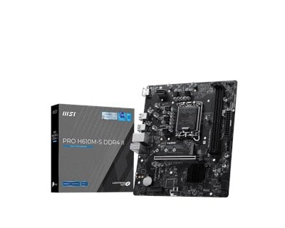 MSI PRO H610M-S DDR4 II 3200MHZ MATX 1700P