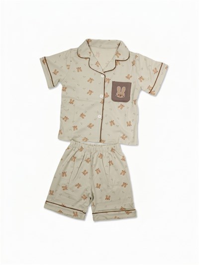 Erkek Çocuk Tavşanlı Pijama Takımı 