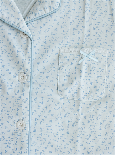 Kız Çocuk Düğme Detaylı Pijama Takımı
