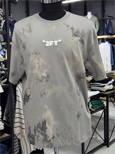 Erkek Batik Desenli Oversize Tişört
