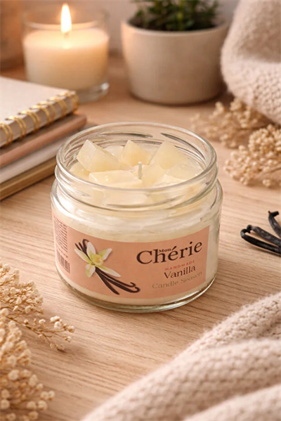 Mon Cherie Vanilla Kokulu Kavanoz Mum Aromalı