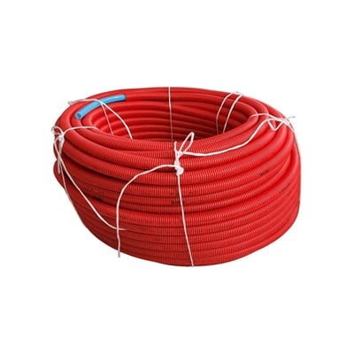 Kalde Kılıflı Boru -Oksijen Bariyerli -PE-RT Ø16x2-100mt-Kırmızı