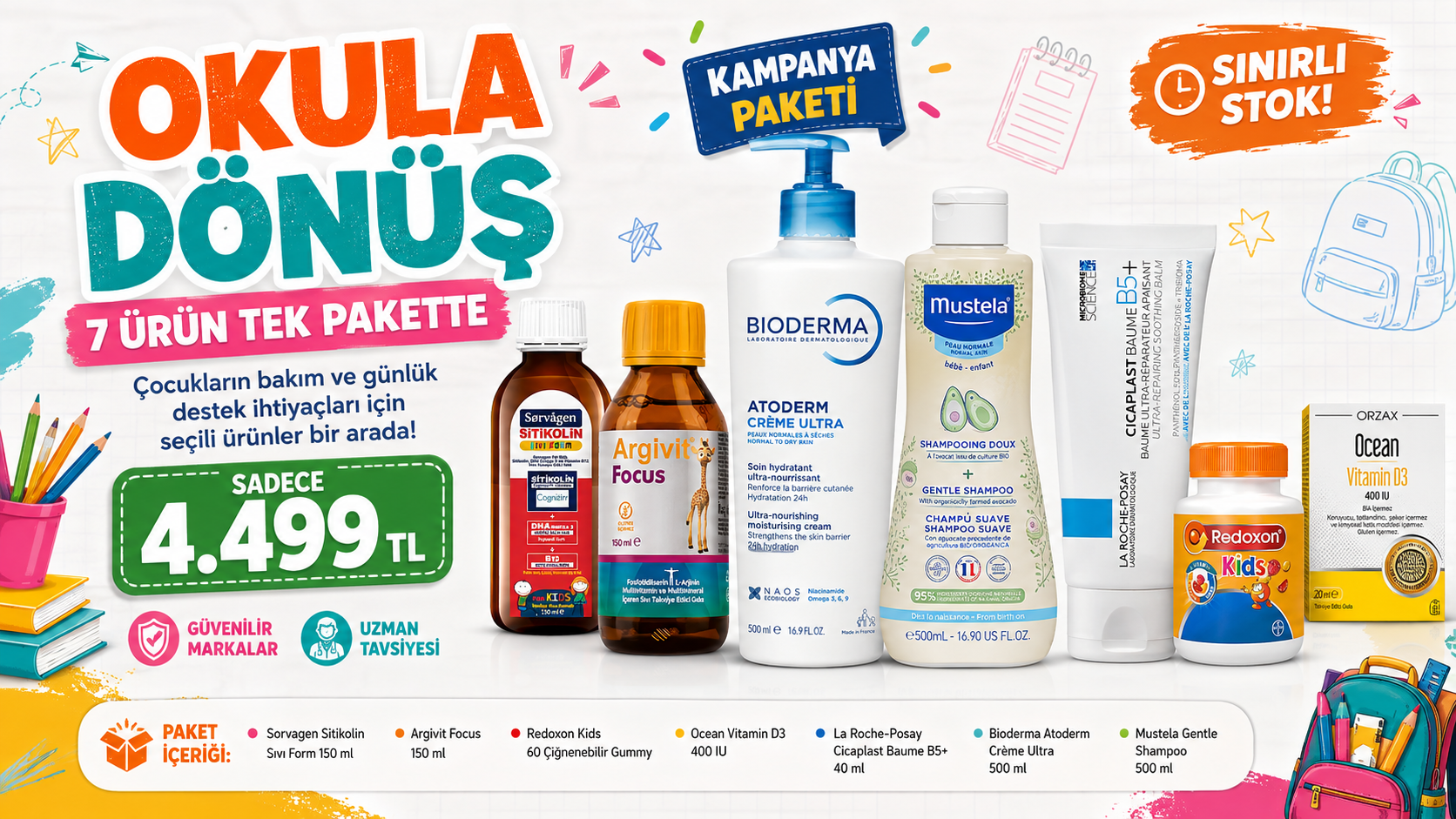 OKULA DÖNÜŞ PAKETİ