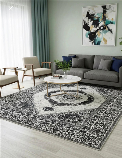 6 Metrekare Osmanlı Kilim Çift Taraflı 200*300 Cm-Siyah