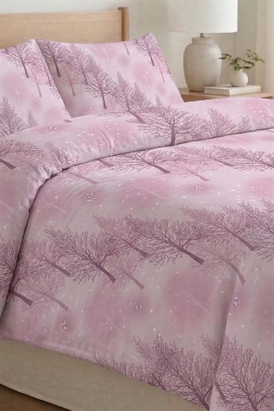 Çift Kişilik Nevresim Takım-Pembe