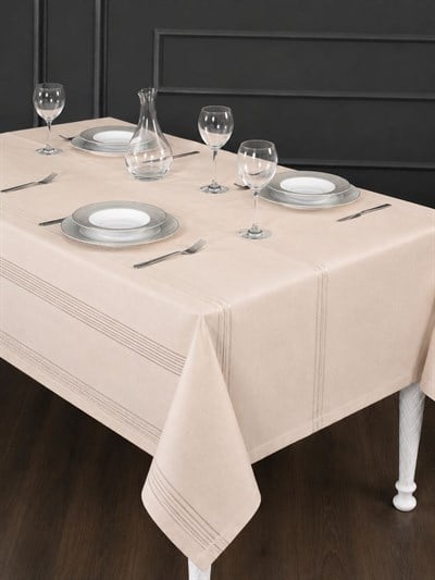 Colver Dertsiz Masa Örtüsü 160*220 cm-Bej