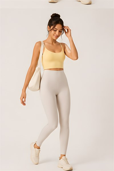 Lili Woman Kadın Aurafit Çift Askılı Sırt Detaylı Crop Büstiyer E.9044
