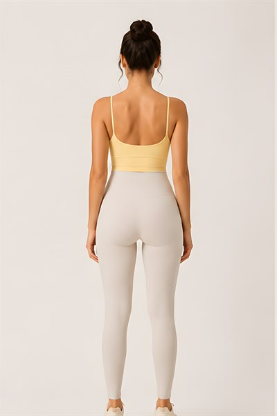 Lili Woman Kadın Aurafit Çift Askılı Sırt Detaylı Crop Büstiyer E.9044