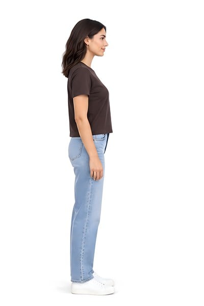 Lili Woman Kadın Basic Kısa Kol Crop Tişört E.8002K