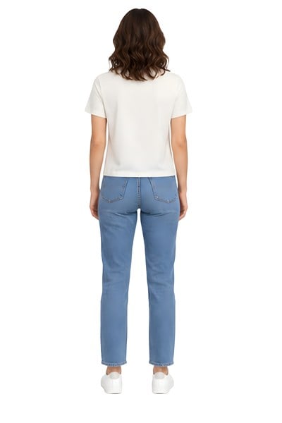 Lili Woman Kadın Basic Kısa Kol Crop Tişört E.8002B