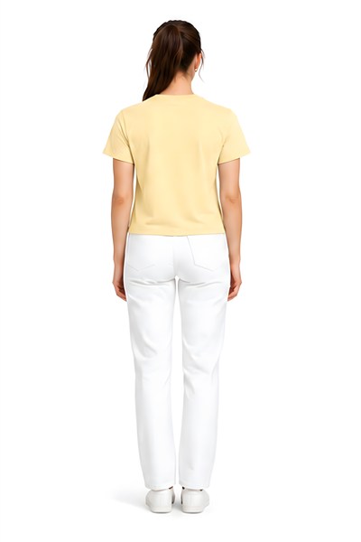 Lili Woman Kadın Basic Kısa Kol Crop Tişört E.8002SR