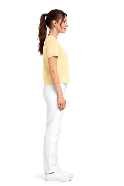 Lili Woman Kadın Basic Kısa Kol Crop Tişört E.8002SR