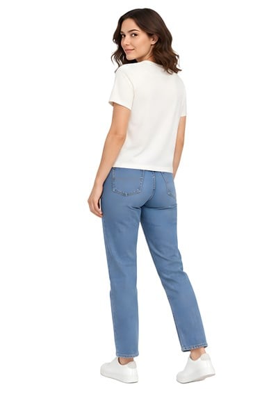Lili Woman Kadın Basic Kısa Kol Crop Tişört E.8002B