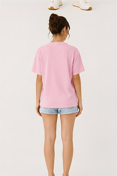 Lili Woman Kadın California Bear Baskılı Oversize T-Shirt E.2686
