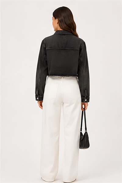 Lili Woman Kadın Crop Denim Kot Ceket Yıkamalı TY.JCT01S