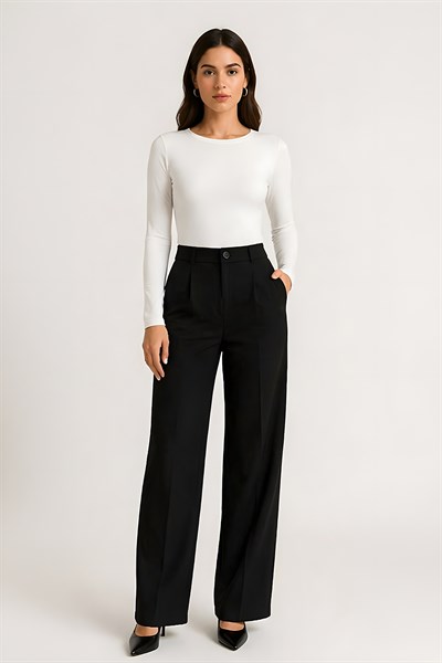 Lili Woman Kadın Ekru Slim Fit Basic Uzun Kollu Body 0098E