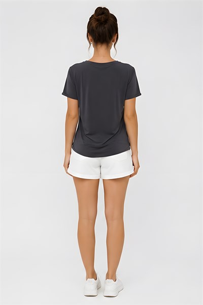 Lili Woman Kadın Relax Fit V Yaka Basic T-Shirt K.4780
