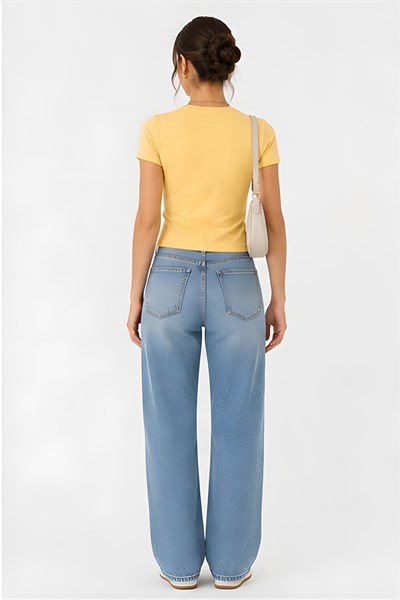 Lili Woman Kadın Slim Fit Bisiklet Yaka Basic T-Shirt E.8007