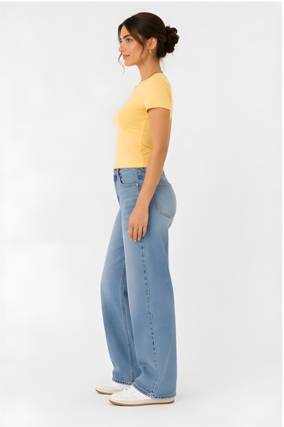Lili Woman Kadın Slim Fit Bisiklet Yaka Basic T-Shirt E.8007