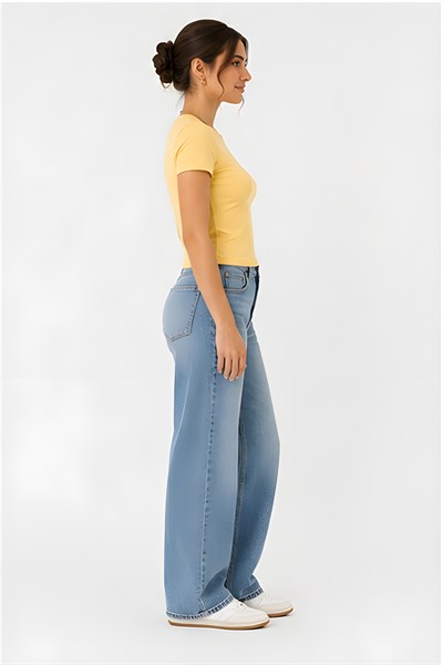 Lili Woman Kadın Slim Fit Bisiklet Yaka Basic T-Shirt E.8007