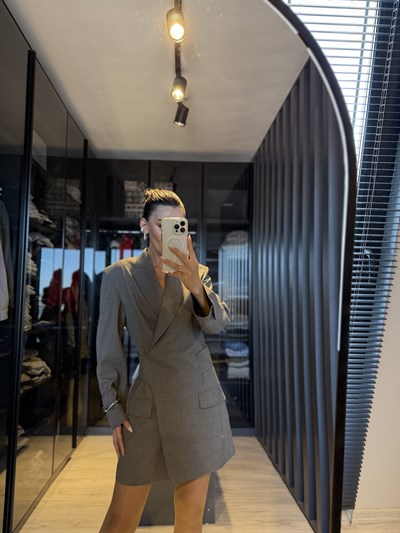 Kruvaze özel tasarım ceket elbise