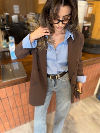 Oversize Poplin Gömlek