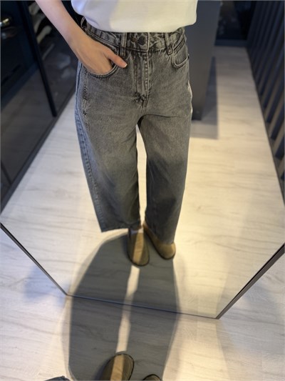 Antrasit Barrel Jean 