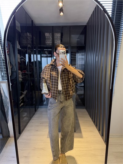 Antrasit Barrel Jean 