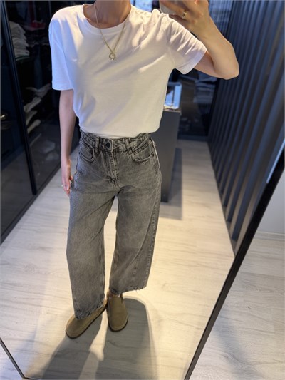 Antrasit Barrel Jean 