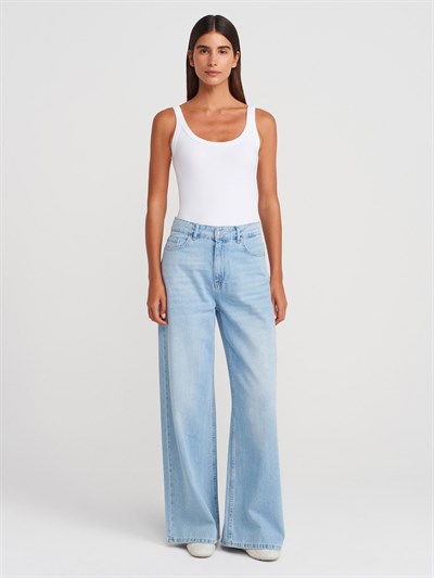 Beyaz Fitilli bodysuit