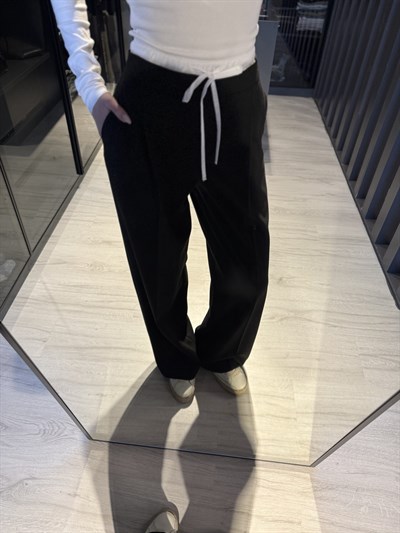 Çift belli geniş pantolon