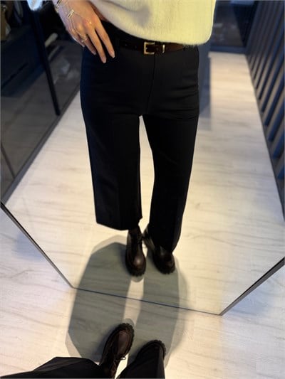Kemerli culotte pantolon