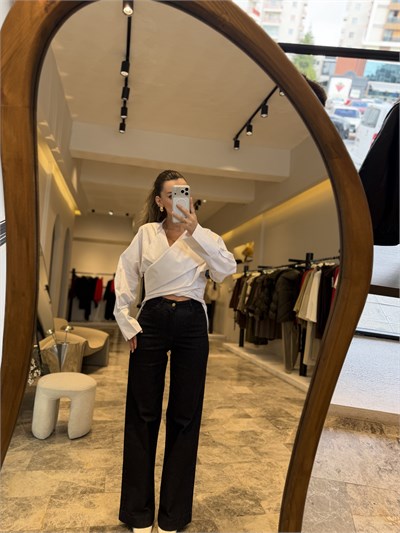 Long Fit Geniş Paça Jean 